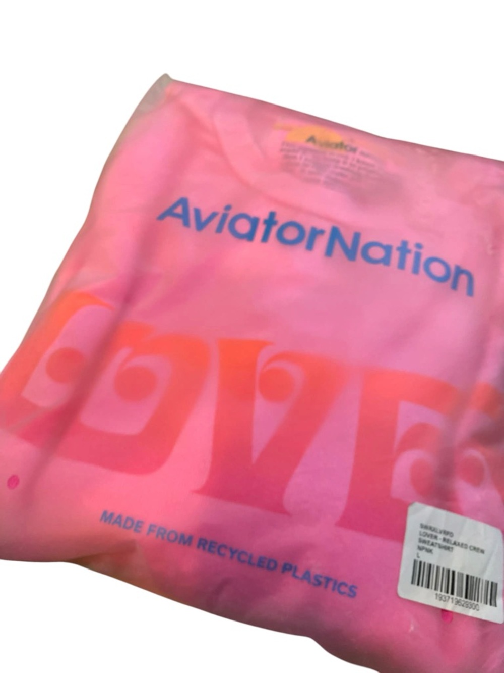 NWT Aviator Nation lover sweatshirt PINK Size L - Picture 5 of 6